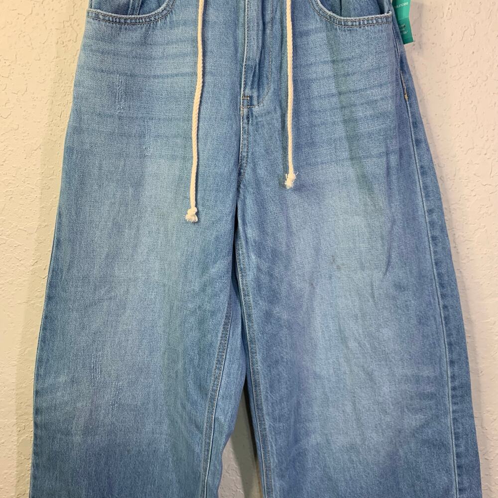 KANCAN Jeans 26 Brayan Ultra High Rise Wide Leg Elastic Waist W/Drawstring NWT - Picture 6 of 15